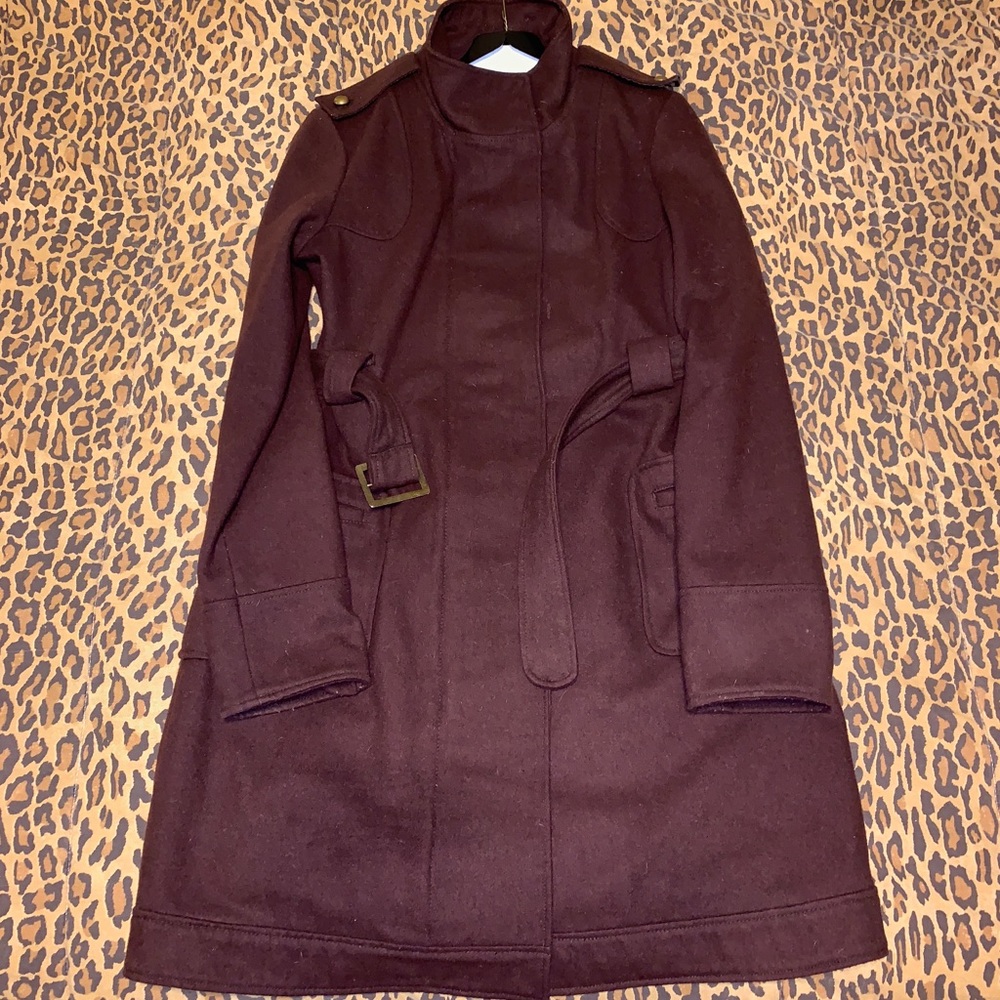 Wool trench coat